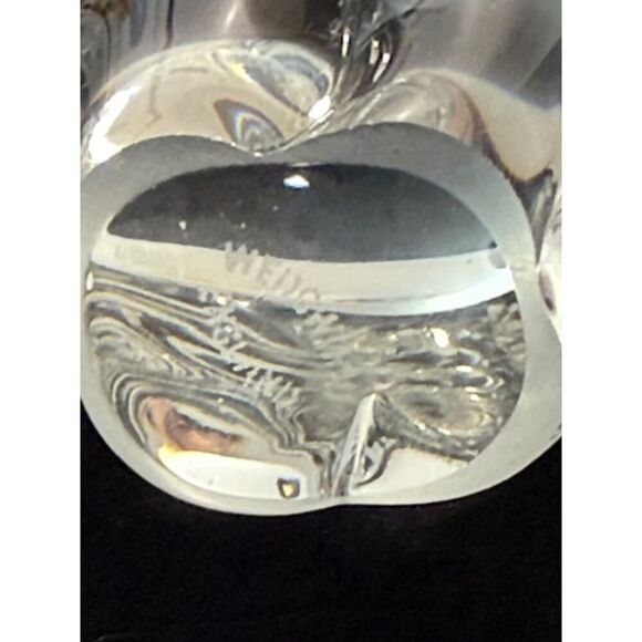 Wedgwood England Clear Glass Polar Bear Figurine Paperweight - Picture 6 of 7